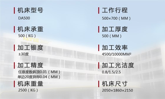 DA500技術(shù)參數(shù)