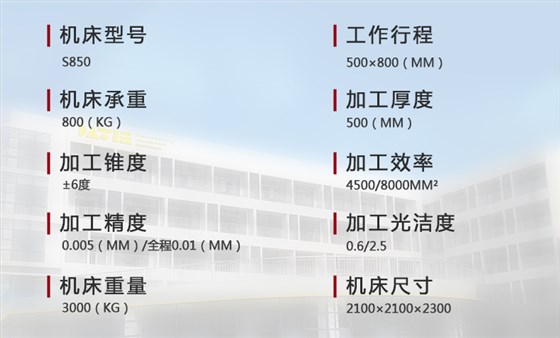 S850技術(shù)參數(shù)
