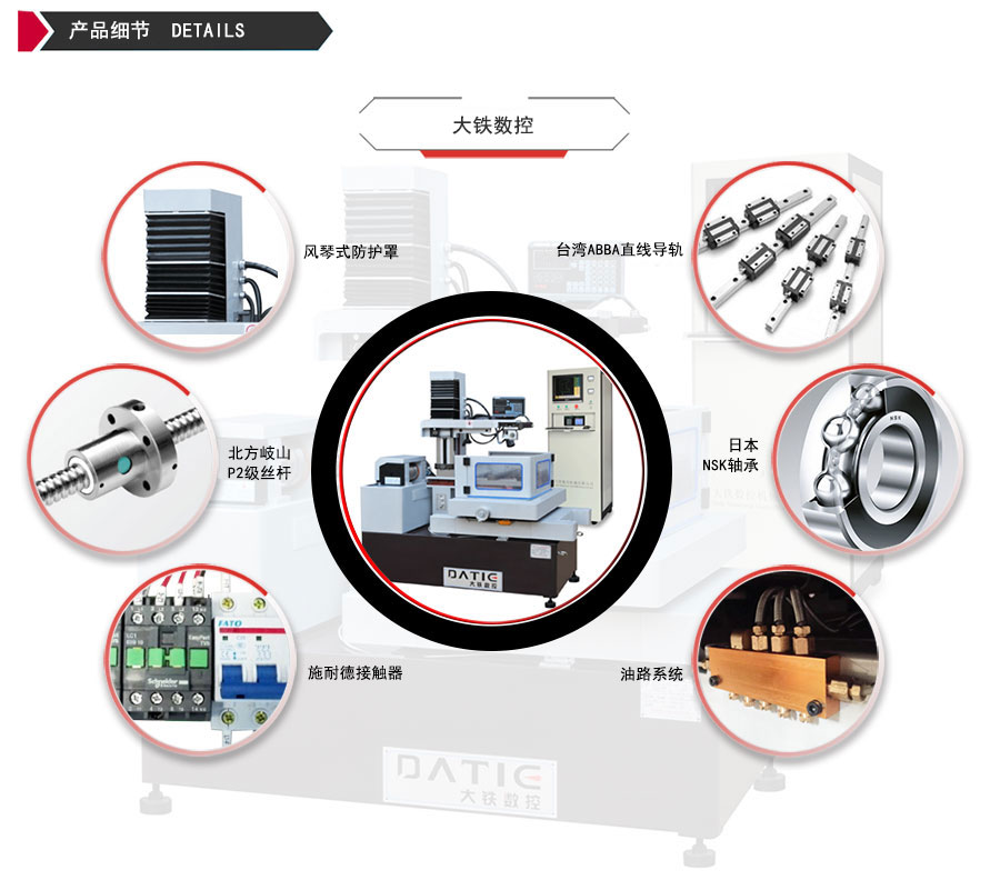DE800環(huán)保型中走絲機(jī)床細(xì)節(jié)
